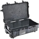 Pelican 1670NF Protector Case No Foam Black - Watertight Crushproof Wheeled Hard Equipment Case with 4 Wheels & Trolley Handle (1670-001-110)