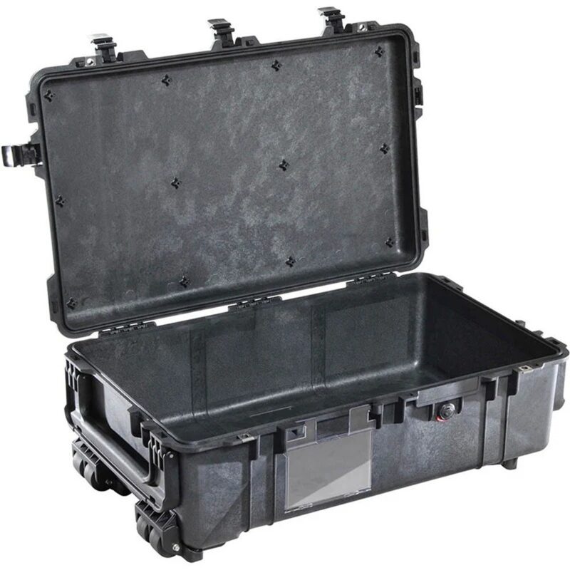 Pelican 1670NF Protector Case No Foam Black - Watertight Crushproof Wheeled Hard Equipment Case with 4 Wheels & Trolley Handle (1670-001-110)