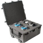 Pelican 1690 Protector Case with 3-Level Foam Black - Watertight Crushproof Wheeled Hard Equipment Case with 4 Wheels & Trolley Handle (1690-000-110)