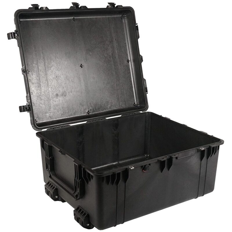 Pelican 1690 Protector Case with 3-Level Foam Black - Watertight Crushproof Wheeled Hard Equipment Case with 4 Wheels & Trolley Handle (1690-000-110)