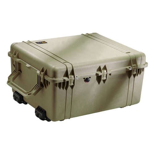 Pelican 1690 Protector Case with 3-Level Foam OD Green - Watertight Crushproof Wheeled Hard Equipment Case with 4 Wheels & Trolley Handle (1690-000-130)