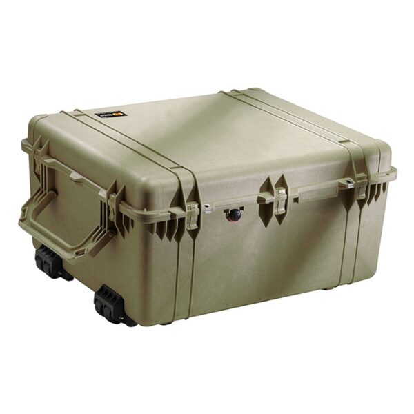 Pelican 1690 Protector Case with 3-Level Foam OD Green - Watertight Crushproof Wheeled Hard Equipment Case with 4 Wheels & Trolley Handle (1690-000-130)