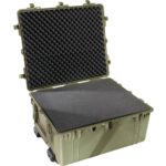 Pelican 1690 Protector Case with 3-Level Foam OD Green - Watertight Crushproof Wheeled Hard Equipment Case with 4 Wheels & Trolley Handle (1690-000-130)