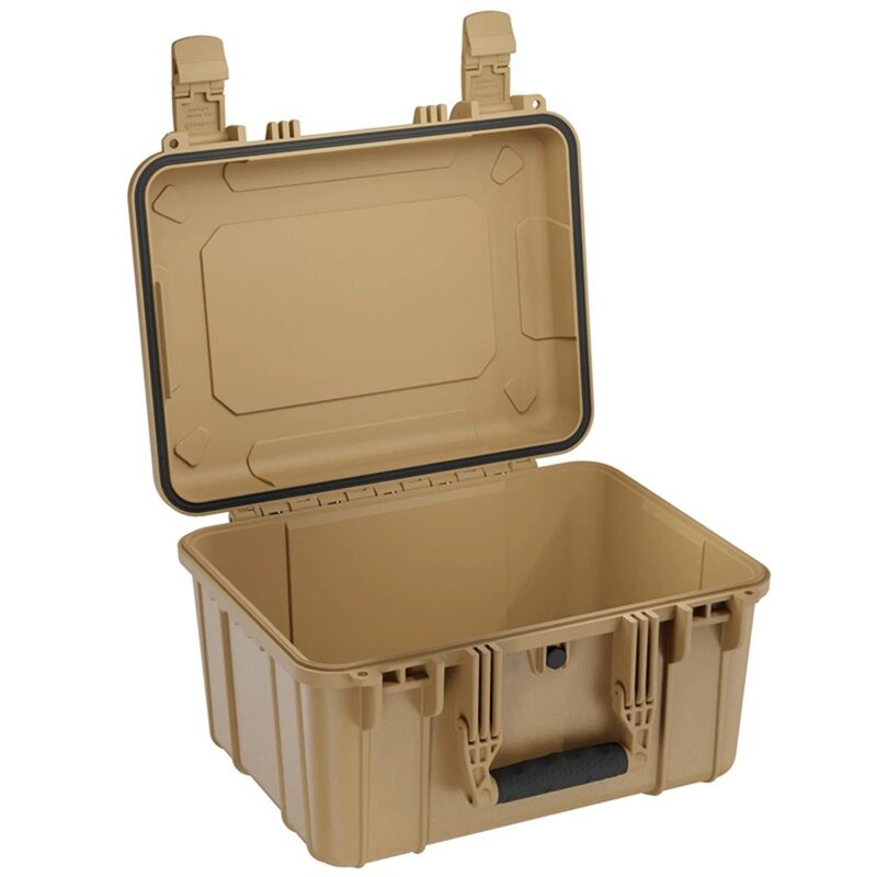 Pelican 1690 Protector Case with 3-Level Foam Desert Tan - Watertight Crushproof Wheeled Hard Equipment Case with 4 Wheels & Trolley Handle (1690-000-190)