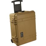 Pelican 1690 Protector Case with 3-Level Foam Desert Tan - Watertight Crushproof Wheeled Hard Equipment Case with 4 Wheels & Trolley Handle (1690-000-190)