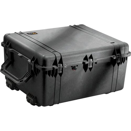 Pelican 1690NF Protector Case No Foam Black - Watertight Crushproof Wheeled Hard Equipment Case with 4 Wheels & Trolley Handle (1690-001-110)
