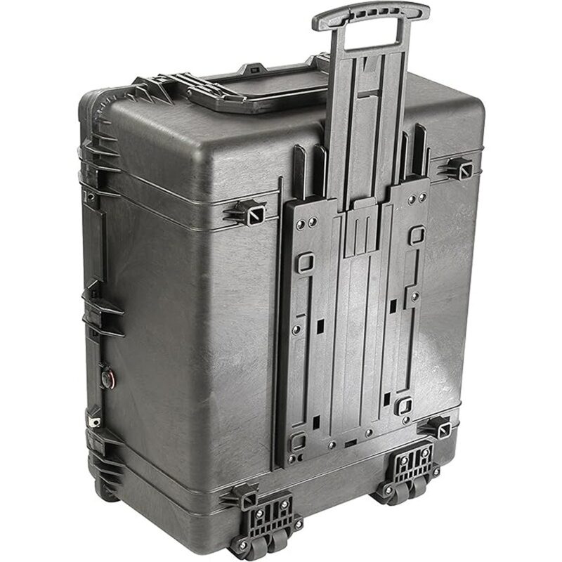 Pelican 1690NF Protector Case No Foam Black - Watertight Crushproof Wheeled Hard Equipment Case with 4 Wheels & Trolley Handle (1690-001-110)