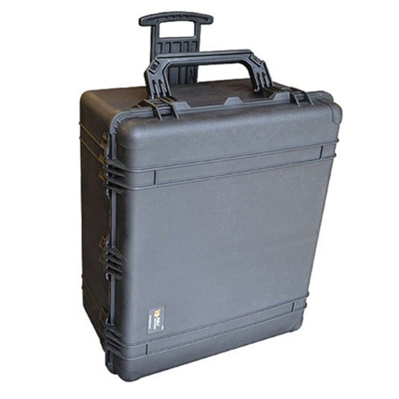 Pelican 1690NF Protector Case No Foam Black - Watertight Crushproof Wheeled Hard Equipment Case with 4 Wheels & Trolley Handle (1690-001-110)