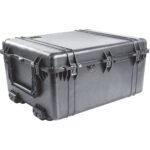 Pelican 1694 Black Protector Case with Padded Dividers & Lid Foam - Waterproof Wheeled Hard Case 1690-004-110