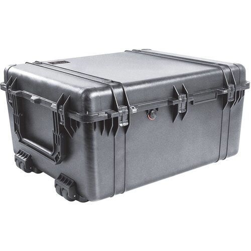 Pelican 1694 Black Protector Case with Padded Dividers & Lid Foam - Waterproof Wheeled Hard Case 1690-004-110