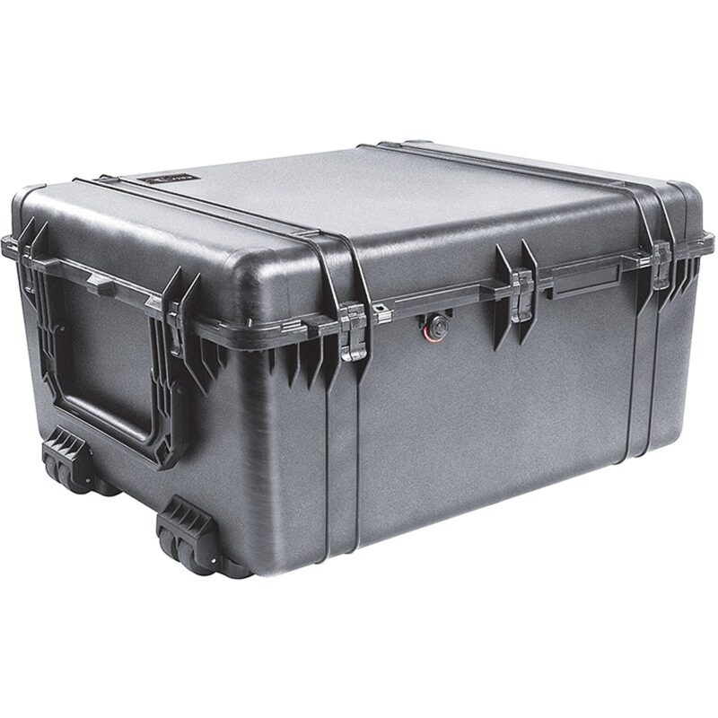 Pelican 1694 Black Protector Case with Padded Dividers & Lid Foam - Waterproof Wheeled Hard Case 1690-004-110