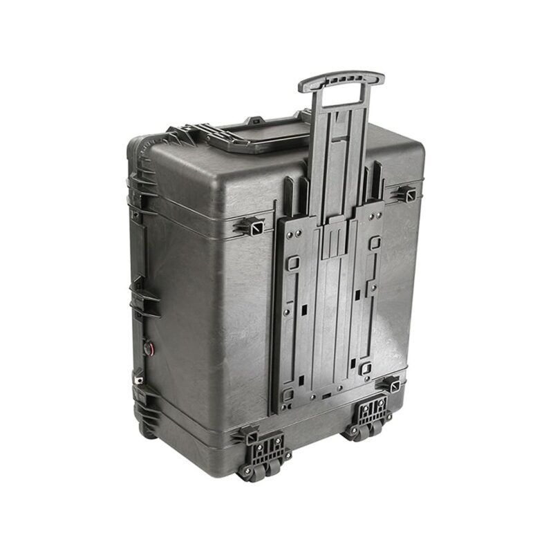 Pelican 1694 Black Protector Case with Padded Dividers & Lid Foam - Waterproof Wheeled Hard Case 1690-004-110