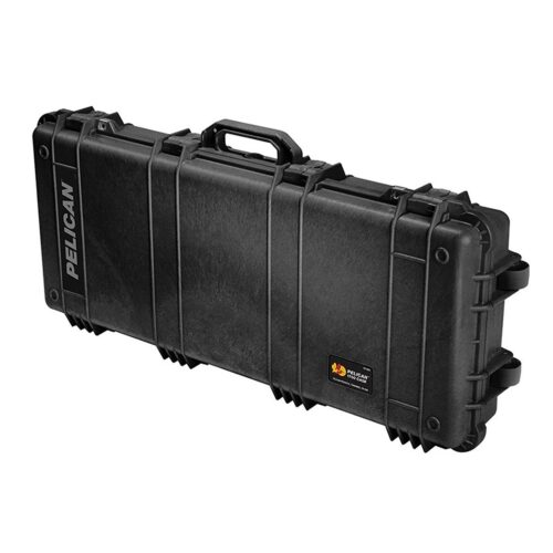 Pelican 1700 Black Long Case with 3-Piece Foam & Wheels - Waterproof Wheeled   Protector Case 1700-000-110
