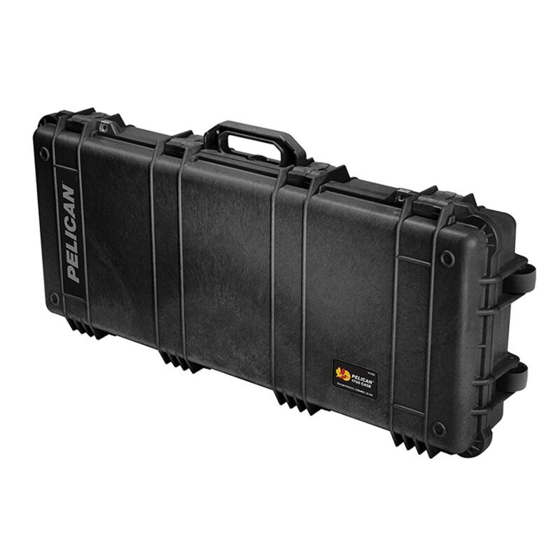 Pelican 1700 Black Long Case with 3-Piece Foam & Wheels - Waterproof Wheeled   Protector Case 1700-000-110