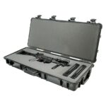 Pelican 1700 Black Long Case with 3-Piece Foam & Wheels - Waterproof Wheeled   Protector Case 1700-000-110
