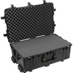 Pelican 1730 Black Wheeled Transport Case with 5-Piece Foam - Waterproof Crushproof Large Hard Case 1730-000-110