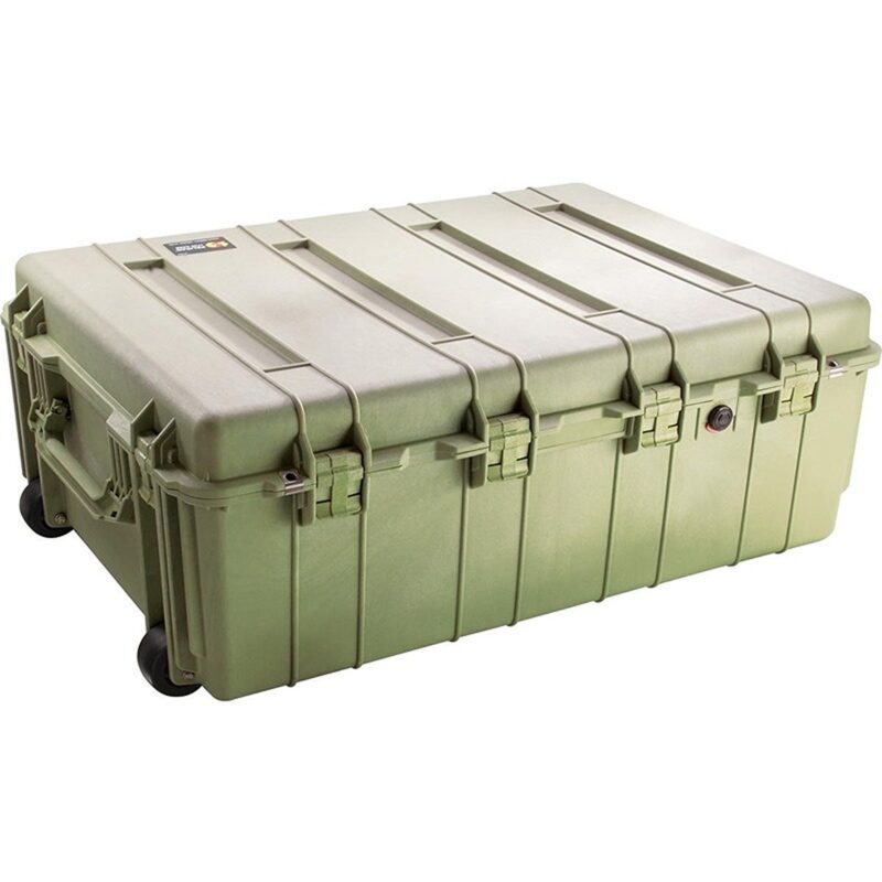 Pelican 1730 OD Green Wheeled Protector Case with 5-Piece Foam - Waterproof Crushproof Large Hard Case 1730-000-130