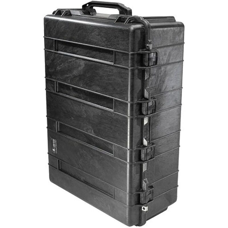Pelican 1730NF Black No Foam Wheeled Transport Case - Waterproof Crushproof Large Empty Hard Case 1730-001-110