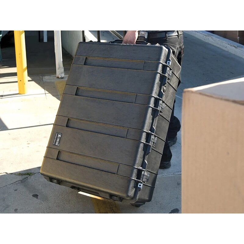 Pelican 1730NF Black No Foam Wheeled Transport Case - Waterproof Crushproof Large Empty Hard Case 1730-001-110