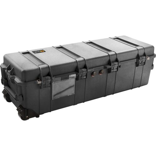 Pelican 1740 Black Long Wheeled Case with 6-Piece Pick N Pluck Foam - Waterproof Crushproof Extra-Long Hard Case 1740-000-110