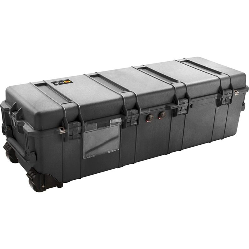 Pelican 1740 Black Long Wheeled Case with 6-Piece Pick N Pluck Foam - Waterproof Crushproof Extra-Long Hard Case 1740-000-110
