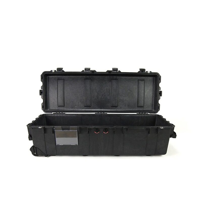 Pelican 1740 Black Long Wheeled Case with 6-Piece Pick N Pluck Foam - Waterproof Crushproof Extra-Long Hard Case 1740-000-110