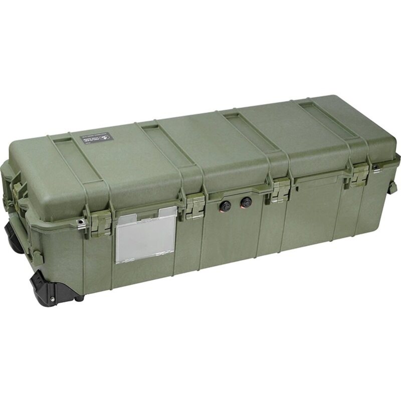 Pelican 1740NF OD Green No Foam Long Wheeled Case - Waterproof Crushproof Extra-Long Empty Hard Case 1740-001-130