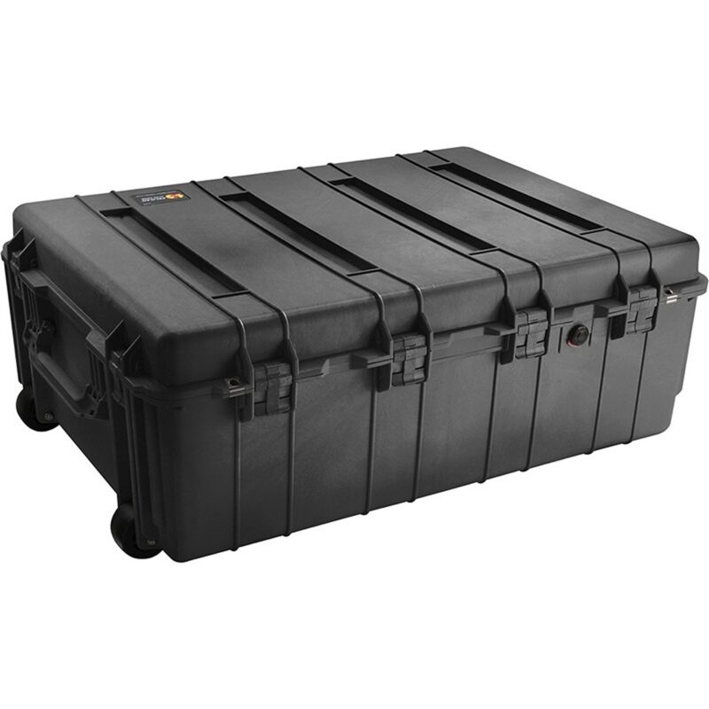 Pelican 1780 Black Wheeled Protector Case with Detachable Lid - Waterproof Crushproof Large Hard Case 1780-000-110