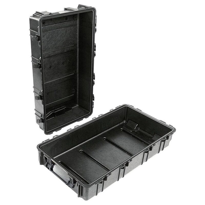 Pelican 1780NF Black No Foam Wheeled XXL Case - Waterproof Crushproof Large Detachable Lid Hard Case 1780-001-110