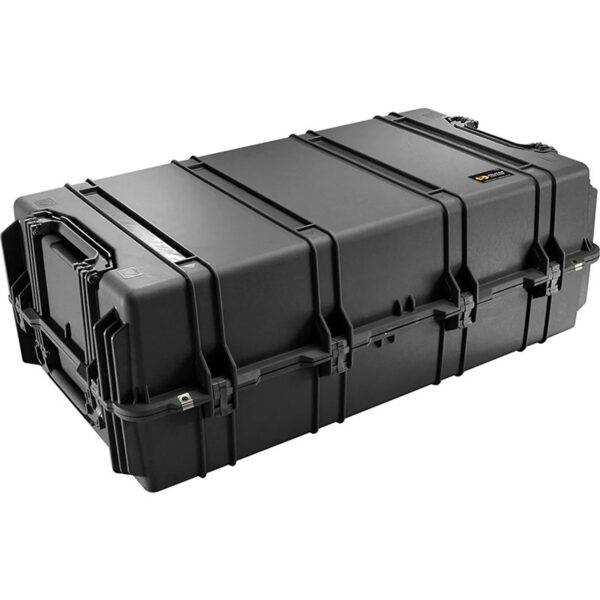 Pelican 1780RF Black Case with Foam Tray for 10 s - Waterproof Wheeled Firearm Transport Case M4 M16 1780-006-110