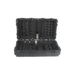 Pelican 1780HL Black Case with Hard Liner Tray for 12 s - Waterproof Wheeled Firearm Transport Case M4 M16 1780-007-110