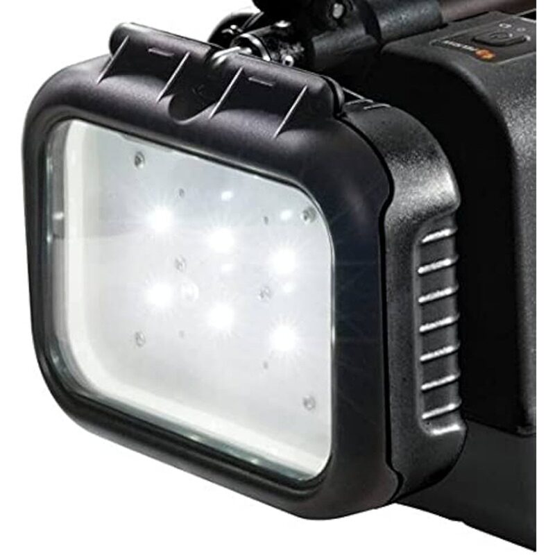 Pelican 9430 RALS Gen 3 Remote Area Lighting System 3000 Lumens 6 XML Head Black - Waterproof Portable LED Work Light 094300-0001-110