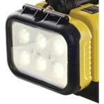 Pelican 9430 RALS Gen 3 Yellow Remote Area Lighting System 3000 Lumens 6 XML Head - Waterproof Portable LED Work Light 094300-0001-245