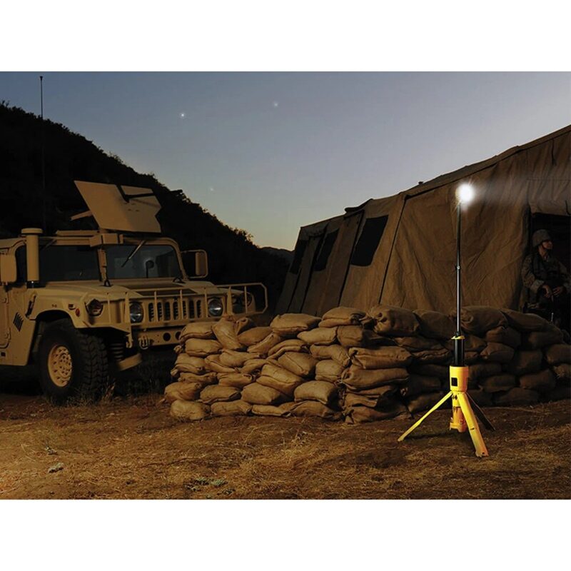 Pelican 9440 RALS Gen 2 Yellow Remote Area Lighting System 5300 Lumens Lithium-Ion - Waterproof Extendable Mast LED Work Light 094400-0001-245