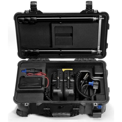 Pelican 9460 RALS Gen 3 Black Dual LED Heads Intelligent Control 12000 Lumens - Waterproof Dual Mast Remote Area Lighting System 094600-0002-110