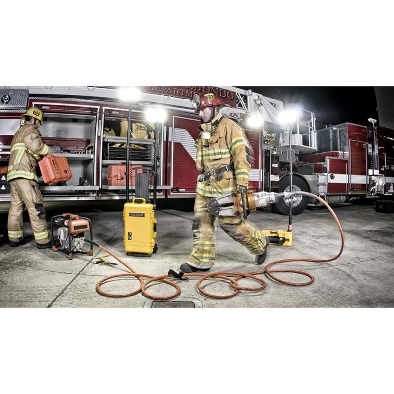 Pelican 9460 RALS Gen 3 Black Dual LED Heads Intelligent Control 12000 Lumens - Waterproof Dual Mast Remote Area Lighting System 094600-0002-110