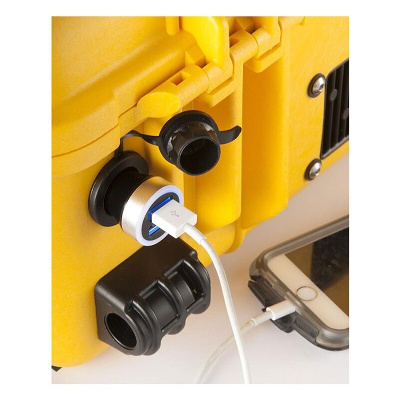 Pelican 9460 RALS Gen 3 Yellow Dual LED Heads Intelligent Control 12000 Lumens - Waterproof Dual Mast Remote Area Lighting System 094600-0002-245