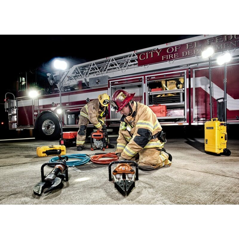 Pelican 9460M RALS Gen 3 Black Mobile Remote Area Lighting System 12000 Lumens Dual Heads - Waterproof Wheeled Intelligent Control Work Light 094600-0012-110