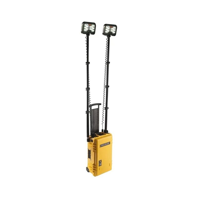 Pelican 9460M RALS Gen 3 Yellow Mobile Remote Area Lighting System 12000 Lumens Dual Heads - Waterproof Wheeled Intelligent Control Work Light 094600-0012-245