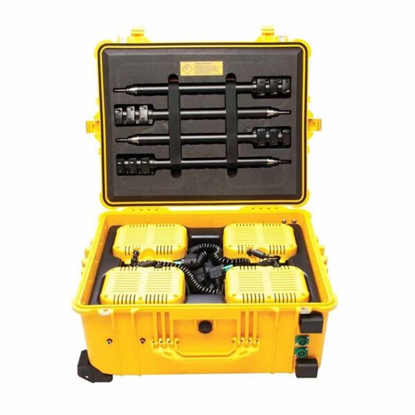 Pelican 9470 RALS Gen 3 Yellow Quad LED Heads Intelligent Control 24000 Lumens - Waterproof Quad Mast Remote Area Lighting System 094700-0002-245