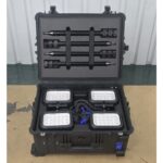 Pelican 9470M RALS Gen 3 Black Mobile Quad LED Heads 24000 Lumens - Waterproof Wheeled Intelligent Control Remote Area Lighting System 094700-0012-110