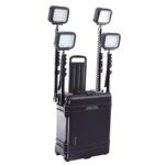 Pelican 9470M RALS Gen 3 Black Mobile Quad LED Heads 24000 Lumens - Waterproof Wheeled Intelligent Control Remote Area Lighting System 094700-0012-110