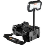 Pelican 9480 RALS Black Remote Area Lighting System 4000 Lumens Hot-Swappable Battery - Waterproof Extendable Mast LED Work Light 094800-0000-110