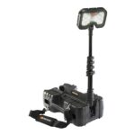 Pelican 9480 RALS Black Remote Area Lighting System 4000 Lumens Hot-Swappable Battery - Waterproof Extendable Mast LED Work Light 094800-0000-110