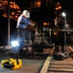 Pelican 9480 RALS Black Remote Area Lighting System 4000 Lumens Hot-Swappable Battery - Waterproof Extendable Mast LED Work Light 094800-0000-110