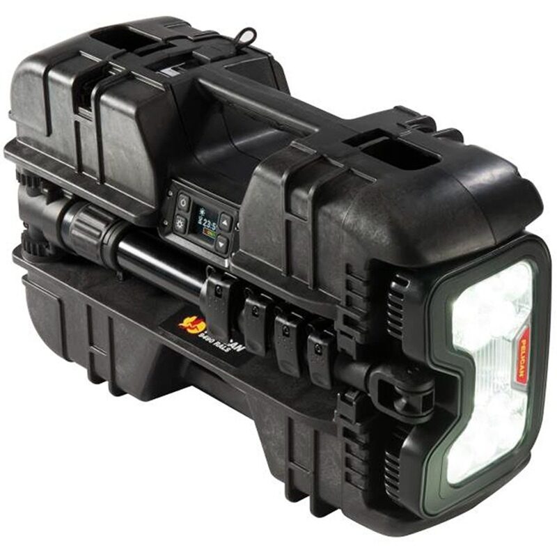 Pelican 9490 RALS Black Remote Area Lighting System 6000 Lumens Hot-Swappable Battery - Waterproof Extendable Mast LED Work Light 094900-0000-110