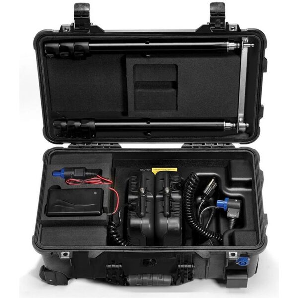 Pelican 9460 RALS Gen 3 Black Dual LED Heads 12000 Lumens 220V/240V International - Waterproof Intelligent Control Remote Area Lighting System 094600-0002-110I