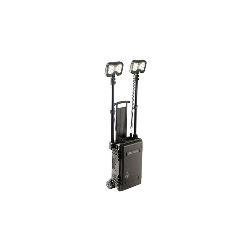 Pelican 9460 RALS Gen 3 Black Dual LED Heads 12000 Lumens 220V/240V International - Waterproof Intelligent Control Remote Area Lighting System 094600-0002-110I