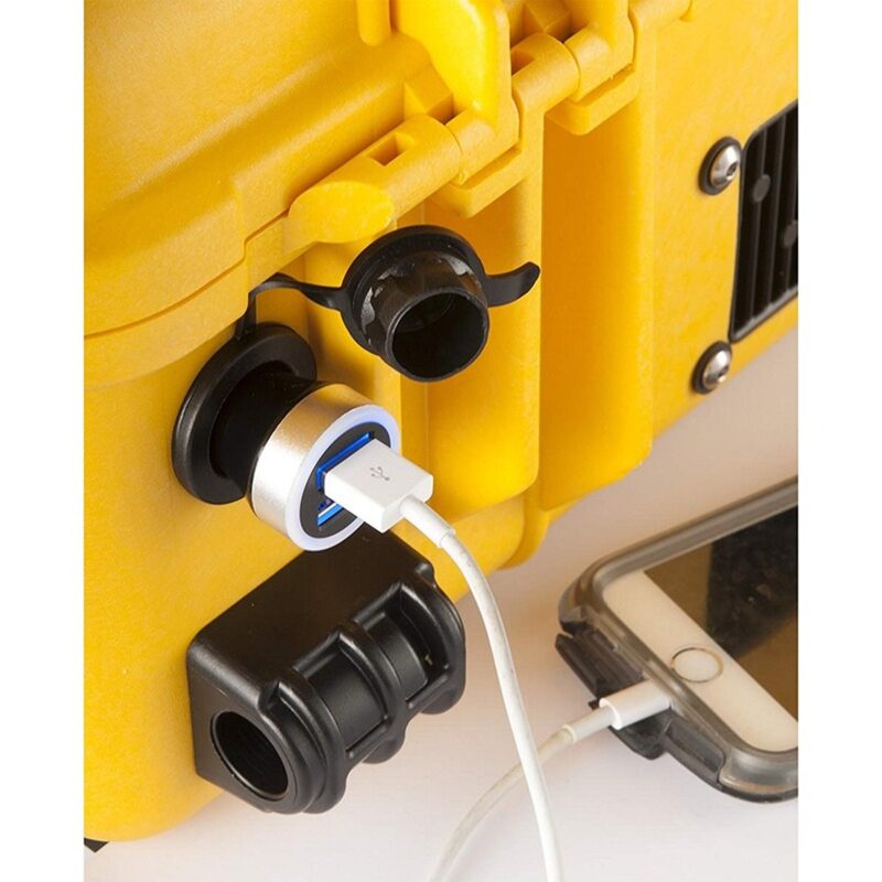 Pelican 9460 RALS Gen 3 Yellow International 220V/240V Dual LED Heads 12000 Lumens - Waterproof Dual Mast Remote Area Lighting System 094600-0002-245I