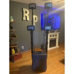 Pelican 9470 RALS Gen 3 Black International 220V/240V Quad LED Heads 24000 Lumens - Waterproof Quad Mast Remote Area Lighting System 094700-0002-110I